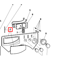 Передняя панель для стиральной машины Indesit/Ariston -116777