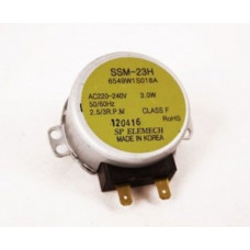 Мотор (двигатель) вращения поддона для тарелки LG, Bosch, Siemens - 6549W1S018A, см. 238246 (пластиковый штуцер!)